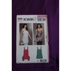 Kwik Sew Pattern 3795 Women's highlow tank size  xs S M L XL